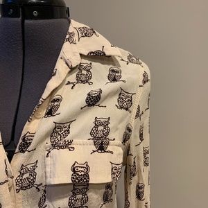 Super cute owl blouse from anthro